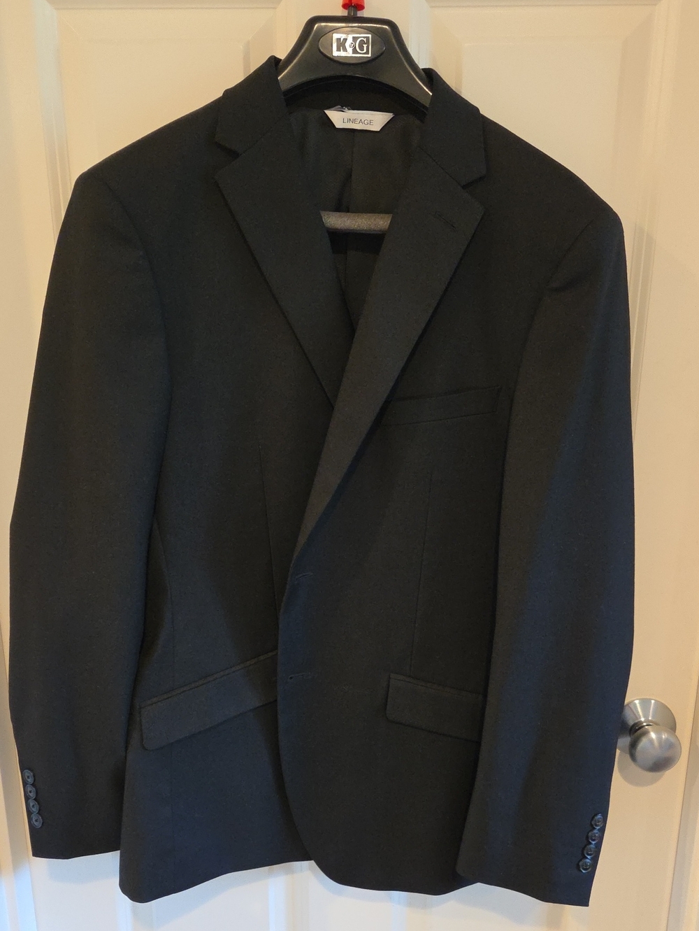 Lineage Men's Black Sport Coat - Modern Tailored Blazer